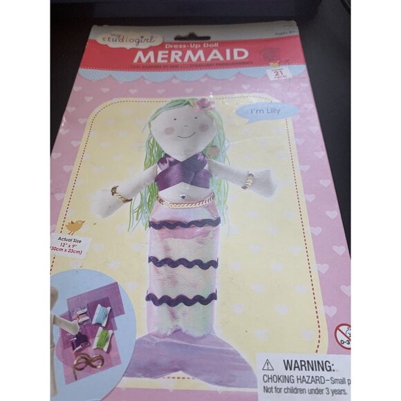 My Studio Girl Dress-Up Doll Mermaid Craft Kit - Picture 1 of 2